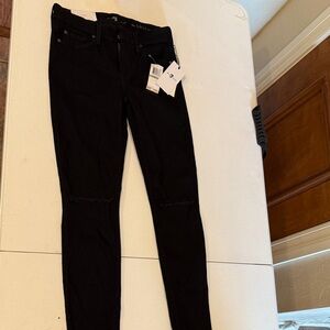 7 For All Mankind Black Skinny Jeans